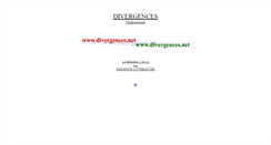 Desktop Screenshot of divergences.net