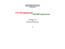 Tablet Screenshot of divergences.net